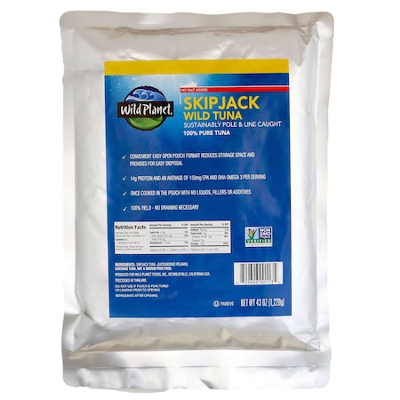 Wild Planet Foods Wild Skipjack No Salt 43 oz., PK6 00113